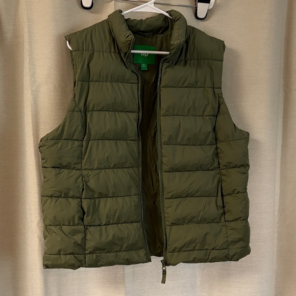 dip Jackets & Blazers - Dip Olive Quilted Vest